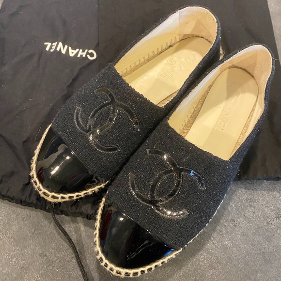 Chanel Patent Leather Espadrilles - Picture 1 of 5
